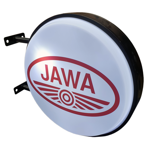Jawa Motorcycles 12v LED Retro Bar Mancave Light Sign