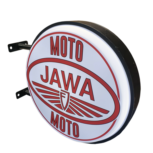 Jawa Moto 12v LED Retro Bar Mancave Light Sign