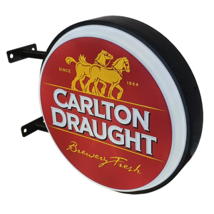Carlton Draught 12v LED Retro Bar Mancave Light Sign