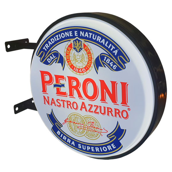 Peroni Nastro Azzurro 12v LED Retro Bar Mancave Light Sign