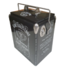 Jack Daniels Inspired Milestone 17lt Retro Esky Retro Cooler end panel 1