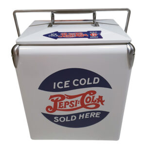 Vintage Coolbox PLAIN Cooler GREY 17L Retro Cooler Coke Coolbox present cool box 