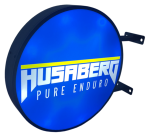 Husaberg LED sign - Side A - Side-on