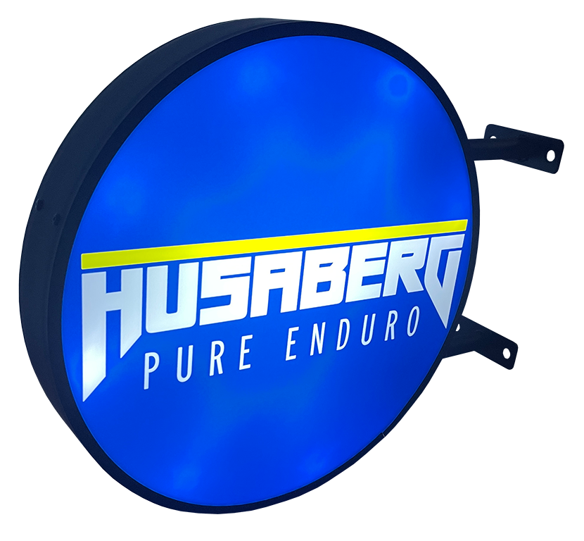 Husaberg LED sign - Side A - Side-on