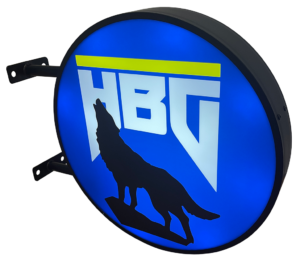 Husaberg LED sign - Side B - side-on